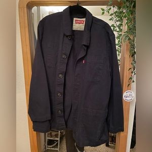 Large dark navy, Levi button up